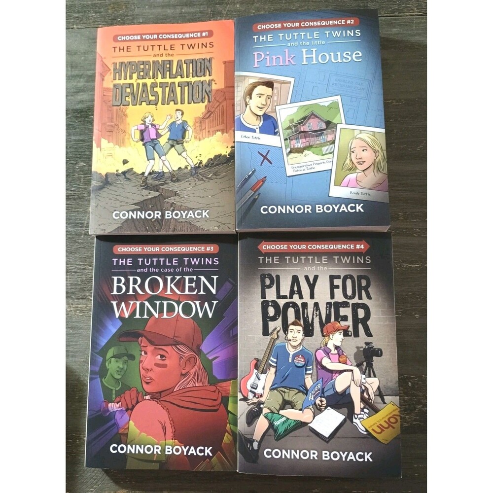 The Tuttle Twins Choose Your Consequence Books 1-4 Connor Boyack